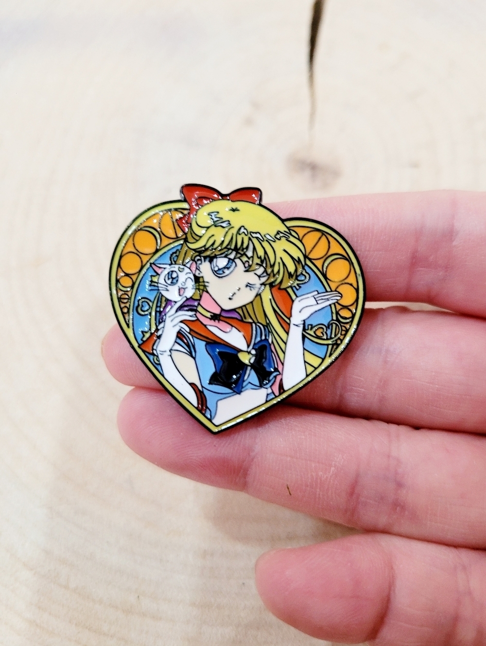 2/$20 Brand New Sailor Venus & Artemis Heart Pin Brooch
